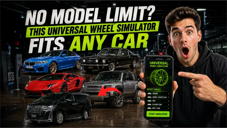 Universal wheel simulator by Carman Wheel | Works for any car, no model limit
