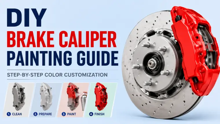 DIY brake caliper painting guide - step-by-step caliper color customization for your car